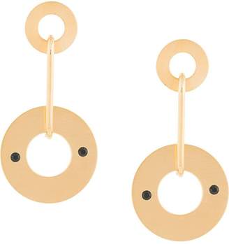 Marni circular drop earrings