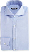 Thumbnail for your product : Tom Ford Tailored-Fit Textured Oxford Dress Shirt, Blue
