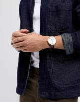 Thumbnail for your product : ASOS Watch With Brown Faux Crocodile Strap And Roman Numerals