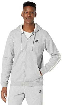 adidas Winter Fleece 3-Stripes Full Zip Hoodie Men's Sweatshirt - ShopStyle