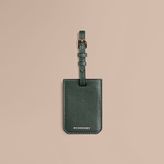 Thumbnail for your product : Burberry Grainy Leather Luggage Tag, Green