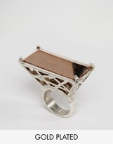 Thumbnail for your product : Low Luv x Erin Wasson Silver Plated Cage Ring