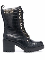 Thumbnail for your product : Versace Jeans Couture Lace-Up Heeled Boots