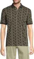 Thumbnail for your product : Kenneth Cole Floral Short Sleeve Polo