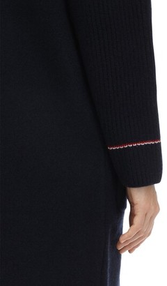 Thom Browne Long Overwashed Wool & Cashmere Coat