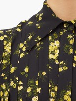 Thumbnail for your product : Emilia Wickstead Anatola Floral-print Crepe Midi Dress - Black Yellow
