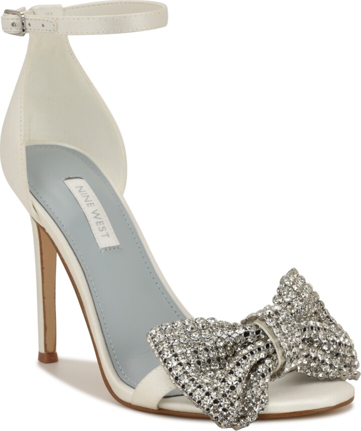 Nine West Women's Tansie Bridal High Stiletto Dress Sandals