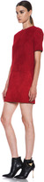 Thumbnail for your product : Jenni Kayne Suede Shirt Dress in Scarlet