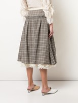 Thumbnail for your product : Renli Su plaid-print A-line skirt