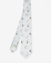 Thumbnail for your product : Ted Baker Entangled Enchantment Silk Tie Ecru