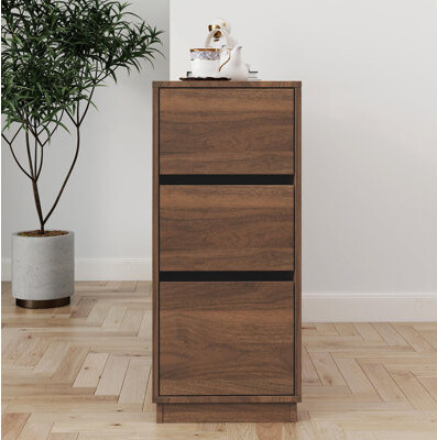 George Oliver Kitchen Sideboard Small Countertop Organizer Tabletop Cabinet With 2 Glass Sliding Door3 Side Drawers & 1 Small Display Shelves Counter Cabinet Fo