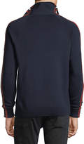 Thumbnail for your product : Belstaff Stripe-Trim Zip-Front Sweater