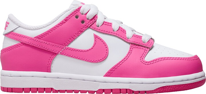 Nike Kids' Preschool Dunk Low Shoes, Size 11, White/Black/White