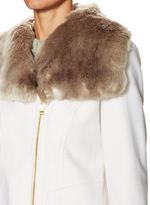 Thumbnail for your product : Via Spiga Fuax Fur Trimmed Top Coat