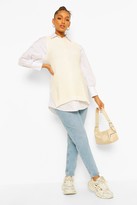 Thumbnail for your product : boohoo Maternity Side Split Sleeveless Knitted Sweater