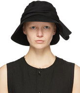 Thumbnail for your product : Y's Black Wool Frilled Fedora