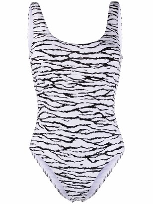 Melissa Odabash Croatia tiger-print swimsuit