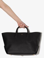 Thumbnail for your product : KHAITE Grained Leather Tote Bag