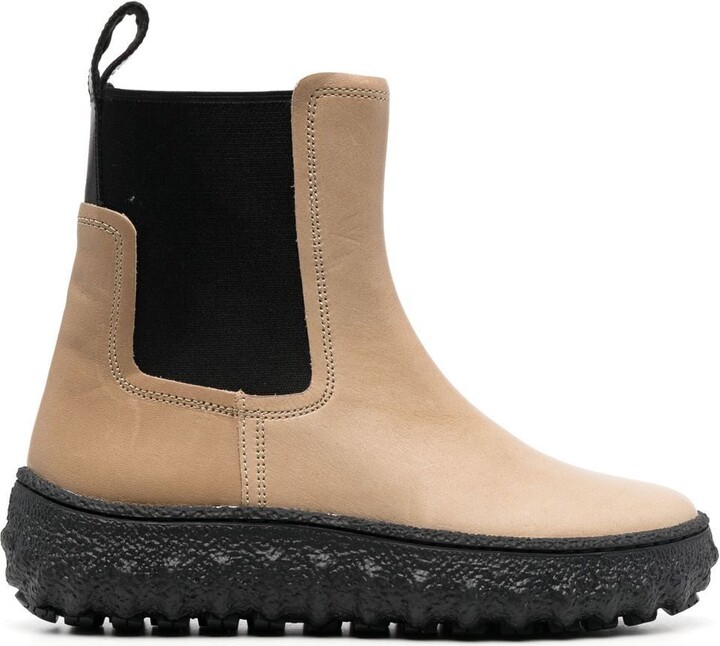 Camper Elasticated SidePanel Leather Boots ShopStyle