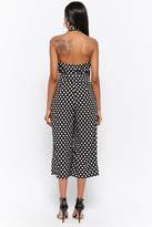 Thumbnail for your product : Forever 21 Polka Dot Halter Culotte Jumpsuit