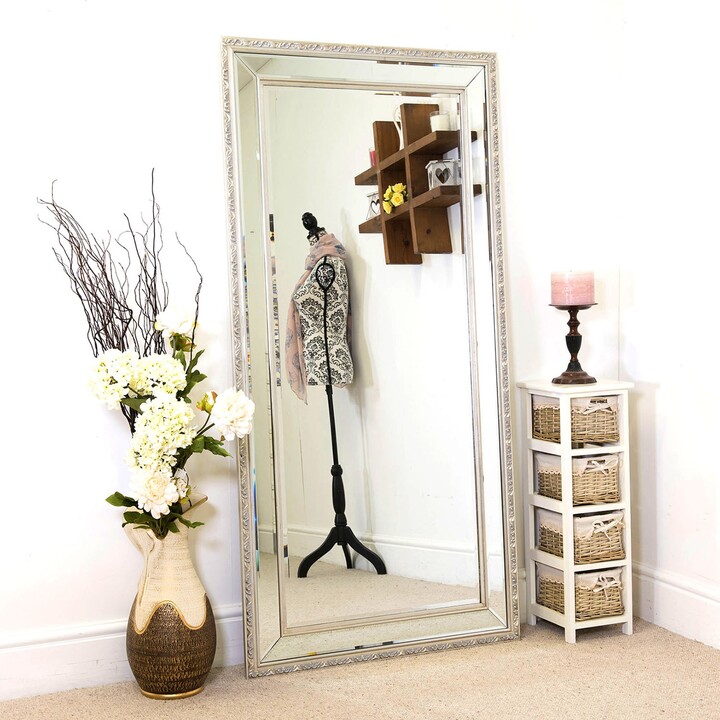 Dunelm Anastasia Silver Leaner Mirror Silver ShopStyle