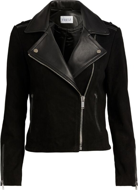 Womens Clothing Jackets Leather jackets Claudie Pierlot Leather Jacket in Black 