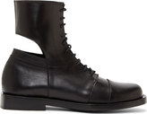 Thumbnail for your product : Tillmann Lauterbach Black Leather Cut-Out Boots