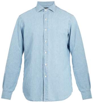 Polo Ralph Lauren Spread-collar cotton-chambray shirt