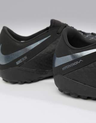 Nike Football PhantomX 3 Academy Astro Turf Boots In Black AJ3815-001