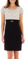 Thumbnail for your product : JCPenney Alyx Cap-Sleeve Polka-Dot Dress