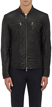 John Varvatos Men's Leather Zip-Front Jacket