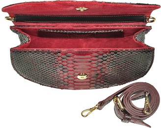 Ghibli Python Leather Half-Moon Shoulder/Belt Bag