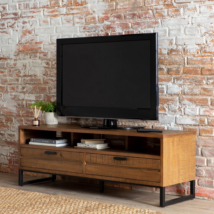 Dunelm Jackson Wide TV Stand Brown ShopStyle