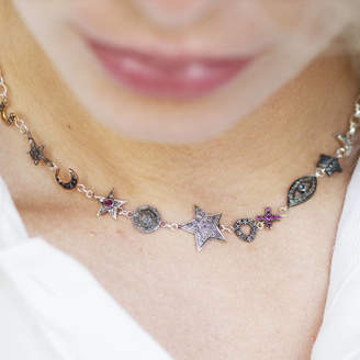 AMULETTE Eclectic Diamond Star Charm Necklace