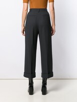 Thumbnail for your product : Fendi Pleated Flared Trousers