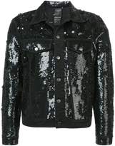 Thumbnail for your product : Ashish sequinned distressed denim jacket