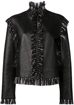 Thumbnail for your product : Lanvin Leather and Tweed Jacket