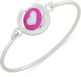 Thumbnail for your product : Carolee Silver-Tone Word Play You Have My Heart Spinning Charm Bangle Bracelet