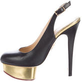 Thumbnail for your product : Charlotte Olympia Dolly Slingback Pumps