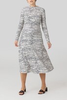 Thumbnail for your product : C/Meo FOCUSED LONG SLEEVE DRESS Ecru W Black Sketch