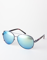 Thumbnail for your product : Trip Mirror Aviator Sunglasses - Black mirror