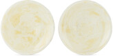 Thumbnail for your product : Stories of Italy White & Yellow Nougat Dessert Plate Set