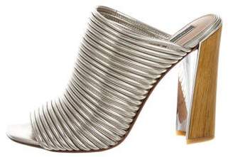 Rachel Zoe Metallic Slide Sandals
