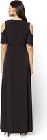 Thumbnail for your product : New York and Company Cold-Shoulder Wrap Maxi Dress - 7th Avenue