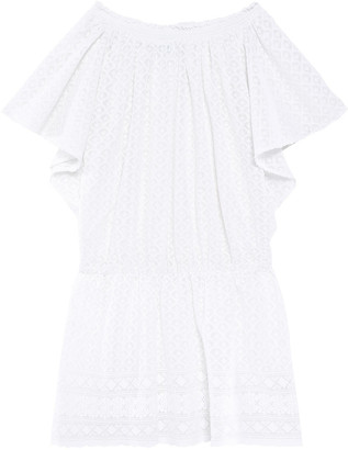 white cotton gauze dress