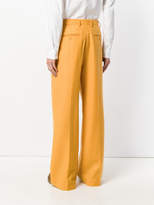 Thumbnail for your product : Eckhaus Latta pleated wide leg trousers