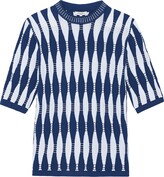 Shibori-Inspired Crewneck Sweater 