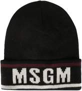 Thumbnail for your product : MSGM Logo Beanie