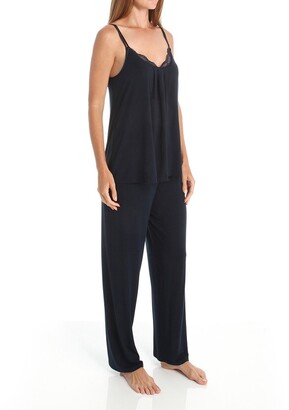 Midnight by Carole Hochman Women's Modal with Lace Pajama Large
