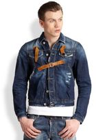 Thumbnail for your product : DSquared 1090 DSQUARED Distressed Denim Jacket